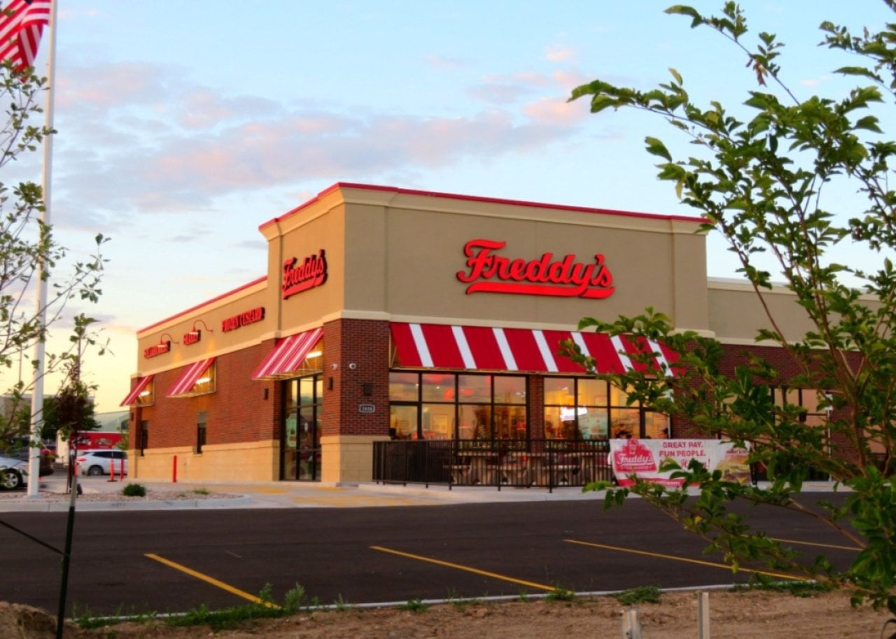 Freddy's burger location. -