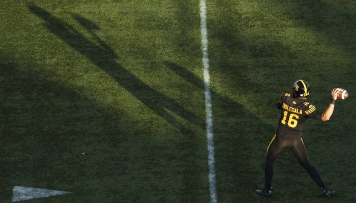 Jake Dolegala to get the start at quarterback when Ticats visit Roughriders