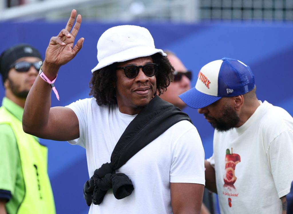 Jay-Z, Travis Scott & Cardi B Attend Michael Rubin's White Party