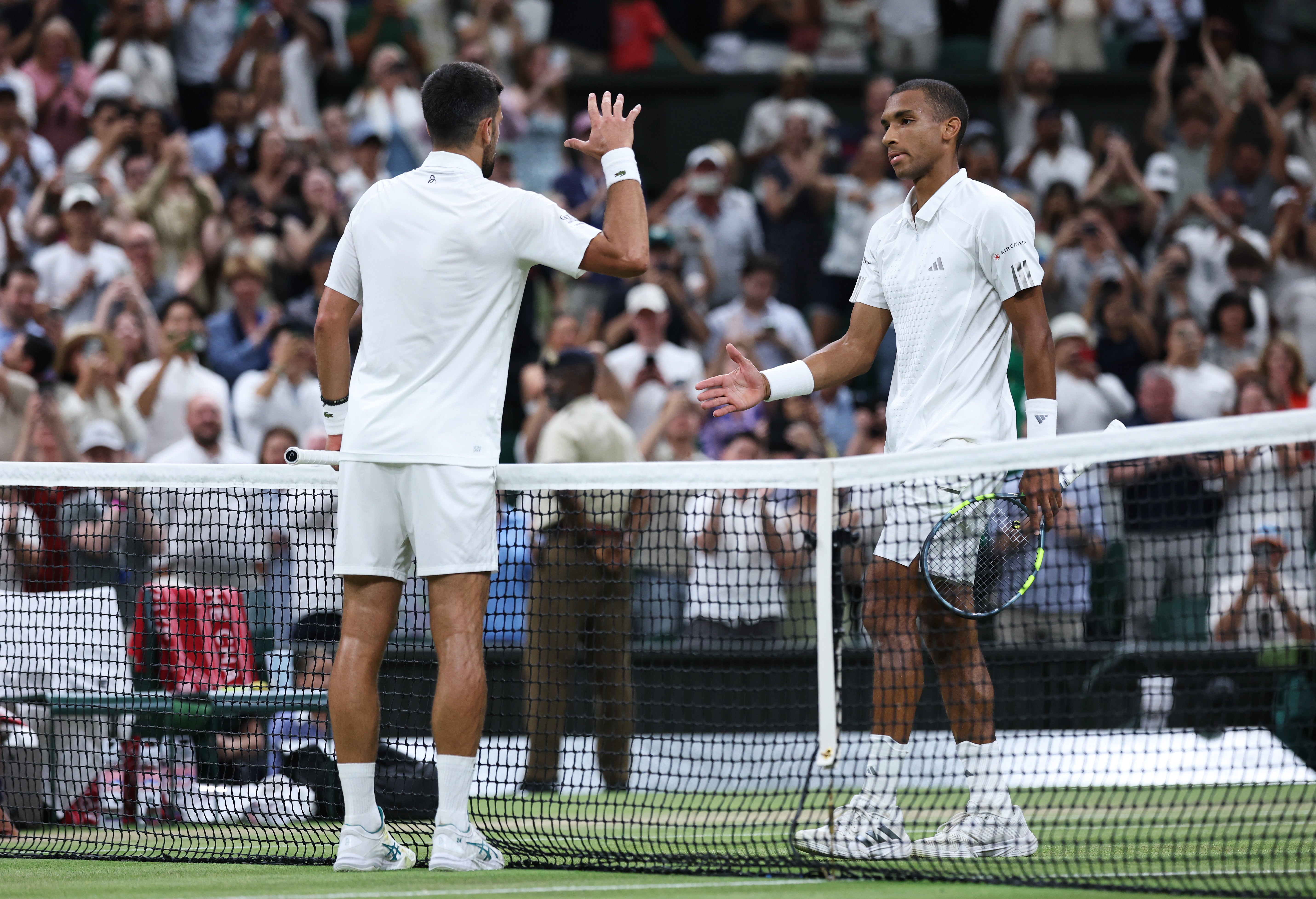 Djokovic denied the third seed Auger-Aliassime with another quarter-final victory that rolled back the years