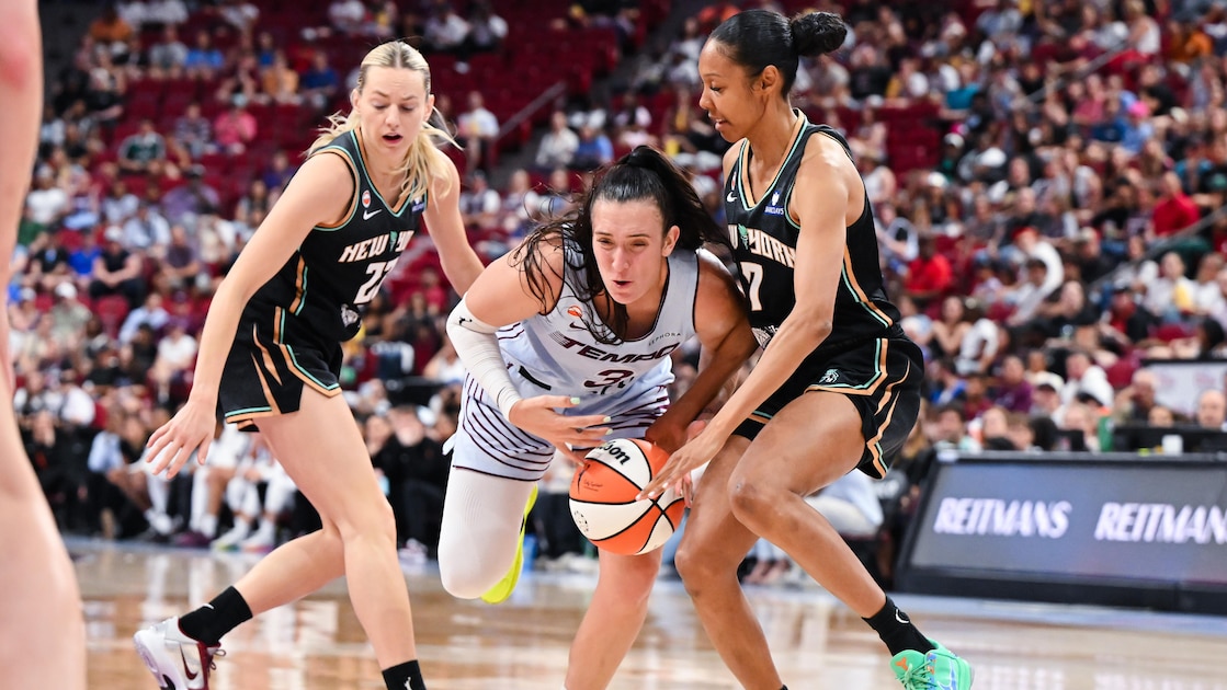 WNBA Player Ejected After Throwing Shoe at Marina Mabrey on Video, Scuffle During Tempo-Liberty
