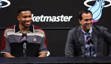 Erik Spoelstra discusses the fits of Giannis Antetokounmpo