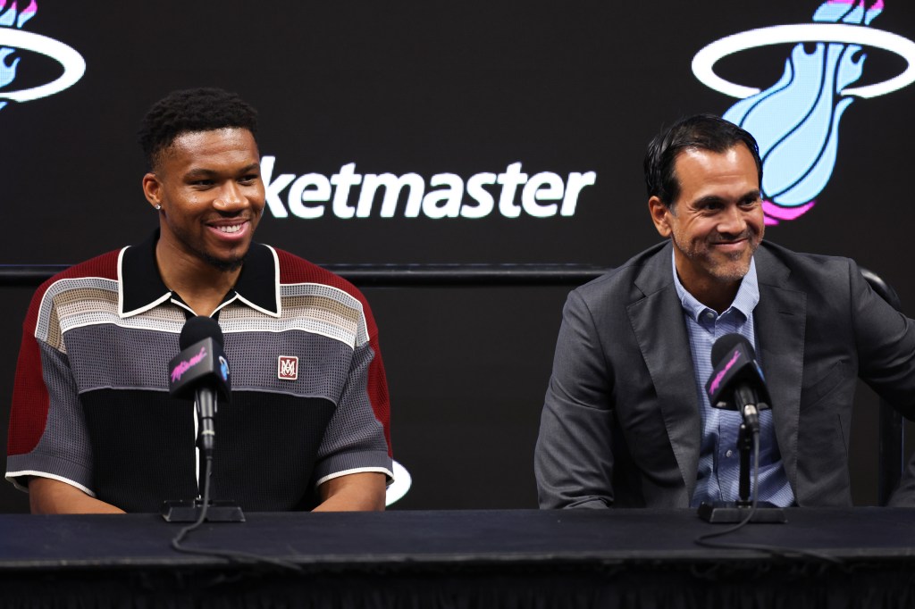 Erik Spoelstra discusses the fits of Giannis Antetokounmpo