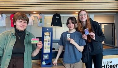 Vending machines dispensing local art