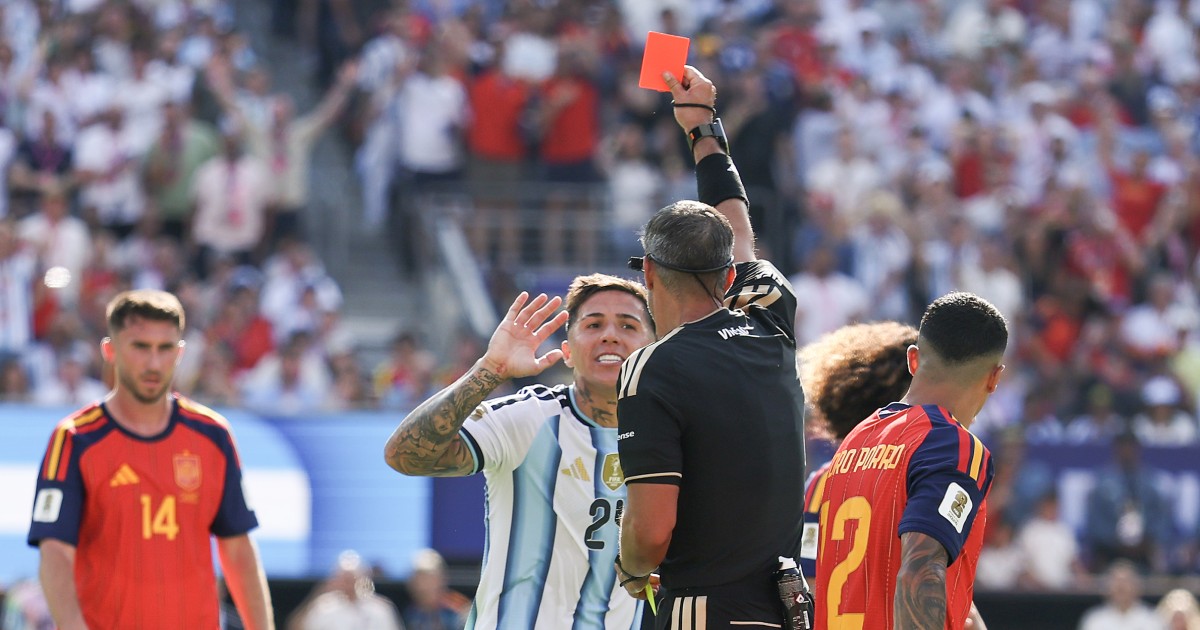 A World Cup known for officiating controversy ends with Argentina seeing red - NBC News