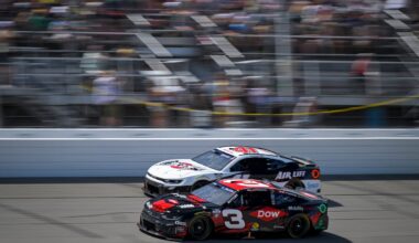 Credit: #3: Austin Dillon, Richard Childress Racing, Dow Mobility Science Chevrolet Camaro, #41: Cole Custer, Haas Factory Team, Air Lift Chevrolet Camaro
