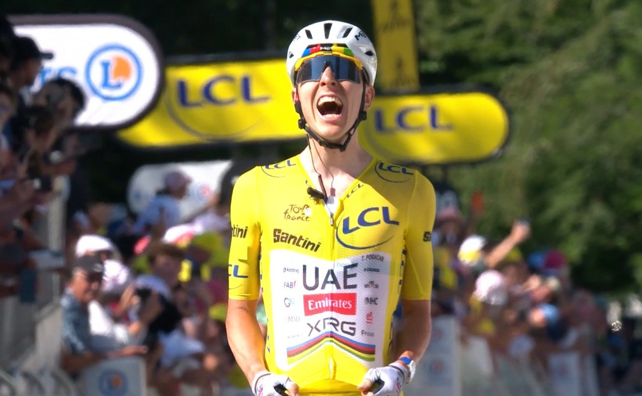Pogačar wins 24th career Tour de France stage on Bastille Day