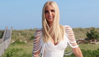 Ivanka Trump wears a figure-hugging fringe dress and strappy heels at Michael Rubin's White Party