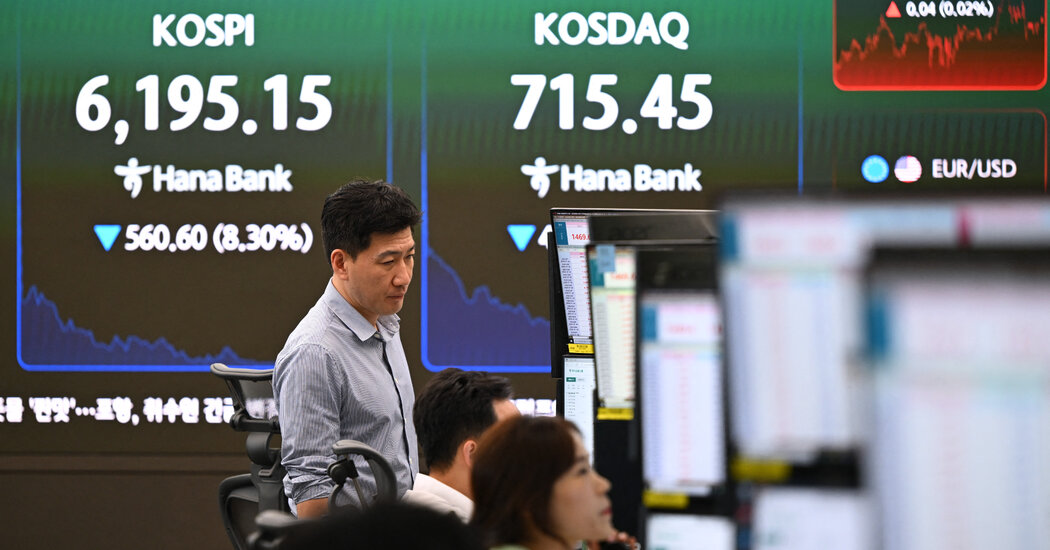 Tech Stocks Tumble on Worries Over A.I. Spending and China’s Chips