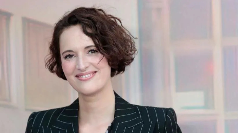 Phoebe Waller-Bridge in a black suit