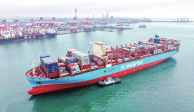 A cargo ship loaded with foreign trade containers enters a port in Qingdao, East China’s Shandong Province, on July 16, 2026. Photo: VCG
