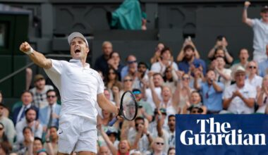 Arthur Fery whips up Centre Court crowd by never knowing when he is beaten | Wimbledon 2026