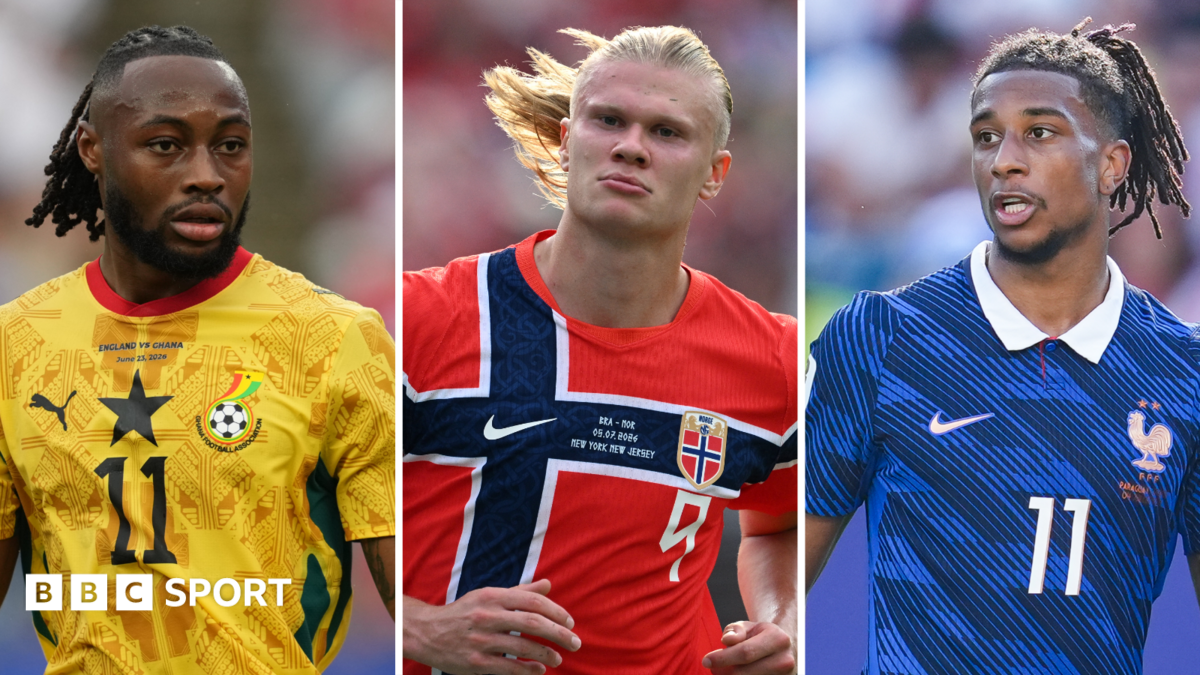 Antoine Semenyo, Erling Haaland and Michael Olise