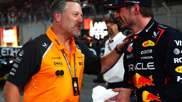 Zak Brown has been linked with signing Verstappen.