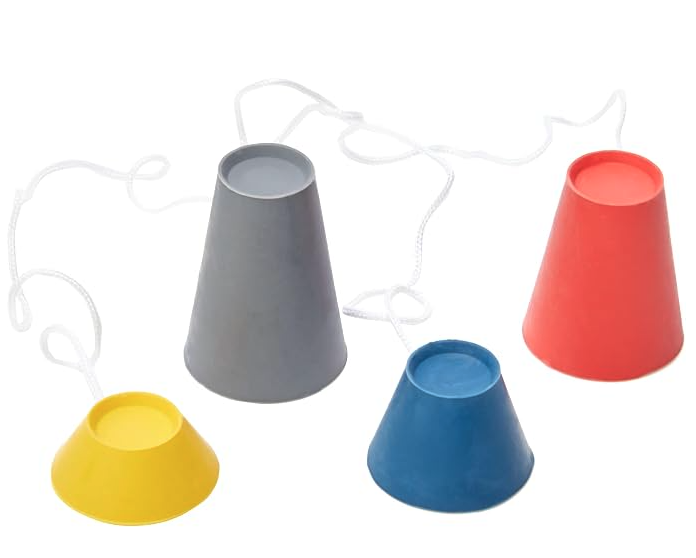 Pyramid stringed golf tee