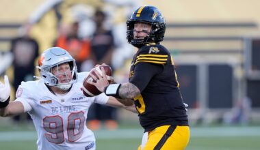 Hamilton Tiger-Cats’ Mitchell exits game against Winnipeg Blue Bombers with significant injury