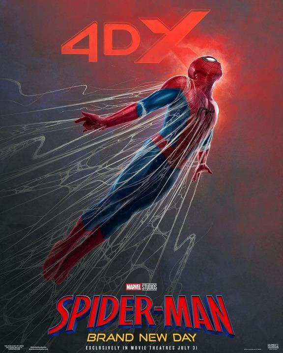 Spider-Man: Brand New Day's 4DX poster.