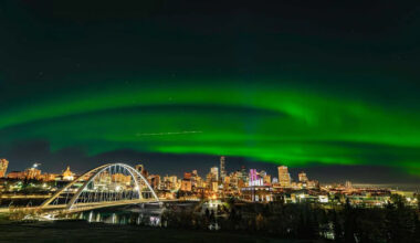 Northern lights are forecast to be visible in most parts of Canada tonight