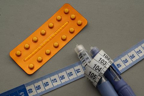 Pill tablet Semaglutide tirzepatide WeGovy GLP-1 GLP 1 Mounjaro Ozempic GettyImages-2272396067