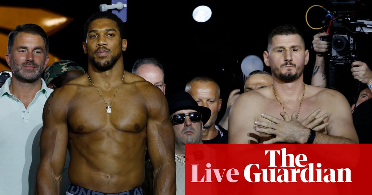 Anthony Joshua v Kristian Prenga: heavyweight boxing – live | Boxing