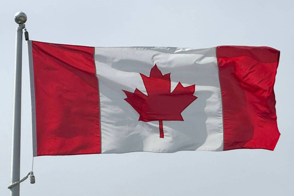 A Canadian flag flies. (John Arendt/Black Press Media)