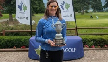Veronica Ivy won both the 2026 B.C. Women&rsquo;s Mid-Amateur and Mid-Master titles, held in Chilliwack from June 23 to 25. (Photo courtesy of Veronica Ivy)