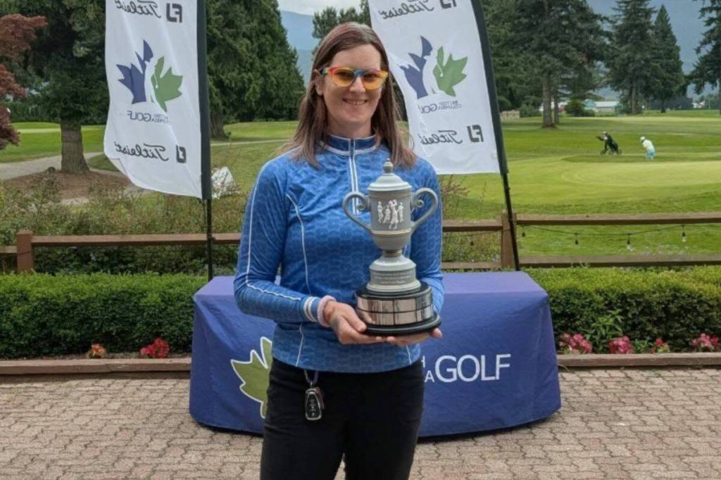 Veronica Ivy won both the 2026 B.C. Women&rsquo;s Mid-Amateur and Mid-Master titles, held in Chilliwack from June 23 to 25. (Photo courtesy of Veronica Ivy)