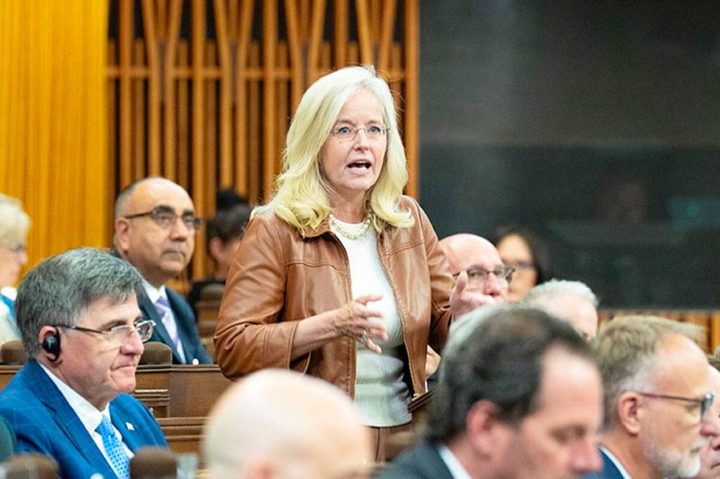 Tamara Jansen, MP for the riding of Cloverdale-Langley City, speaks in the House of Commons during Question Period in this undated image. Jansen was named shadow minister for Pacific economic development June 30. (Photo: House of Commons Photo Services)