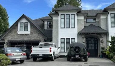 Surrey police are investigating an overnight shooting at a residence in Cloverdale. (Photo submitted to Cloverdale Reporter)
