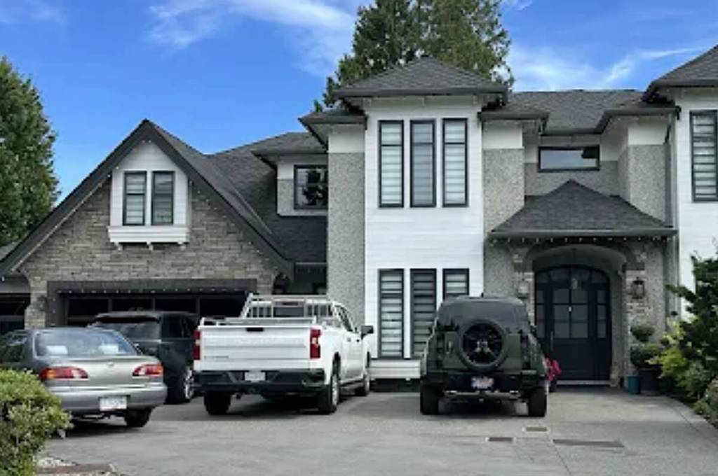 Surrey police are investigating an overnight shooting at a residence in Cloverdale. (Photo submitted to Cloverdale Reporter)