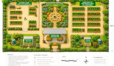 This AI-generated image shows how a proposed “Community Wellness Garden” could look on the Cloverdale Fairgrounds. (Image submitted to Cloverdale Reporter)