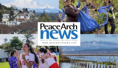 A glance at what’s happening in and around White Rock and South Surrey. (Clockwise from top left: Tom Kirstein photo, Contributed photo, Lydia Stark photo, Contributed photo).
