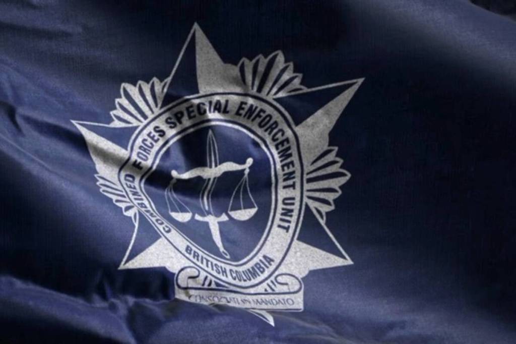 Combined Forces Special Enforcement Unit of B.C. flag. (CFSEU photo)