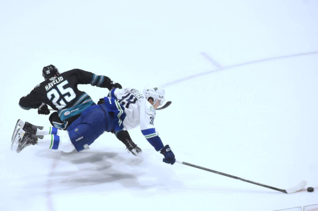 Ty Mueller and the Abbotsford Canucks are diving into a new AHL season on Oct. 2. (Ben Lypka/Abbotsford News)