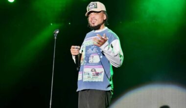 Three-time Grammy Award winner Chance the Rapper performs on the main stage during the opening night of the Phillips Backyard Festival in Victoria. (Tony Trozzo/Victoria News)