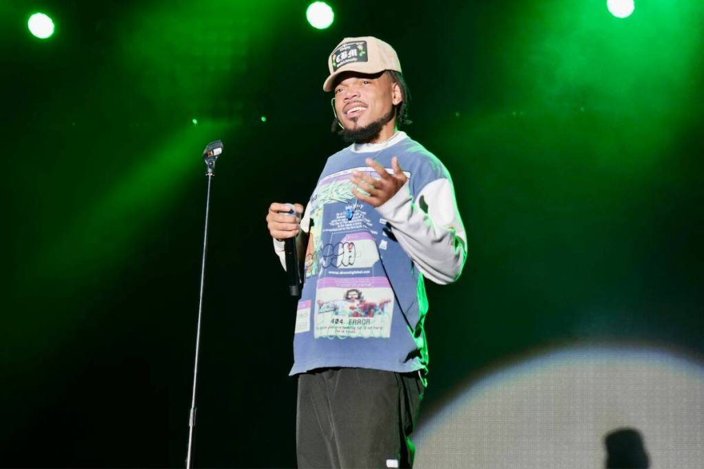 Three-time Grammy Award winner Chance the Rapper performs on the main stage during the opening night of the Phillips Backyard Festival in Victoria. (Tony Trozzo/Victoria News)