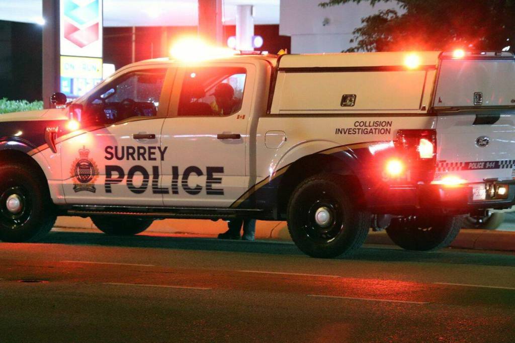 Surrey Police Service’s collision unit has taken over the investigation. (1st Due Media/Contributed to Peace Arch News)