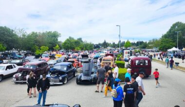 The 10th annual Hot Rod Saturday car show was held in the Elements Casino parking lot July 11. Organizers said they had just under 500 cars at the show and they expected about 5,000 people to attend. (Photo: Malin Jordan/Cloverdale Reporter)