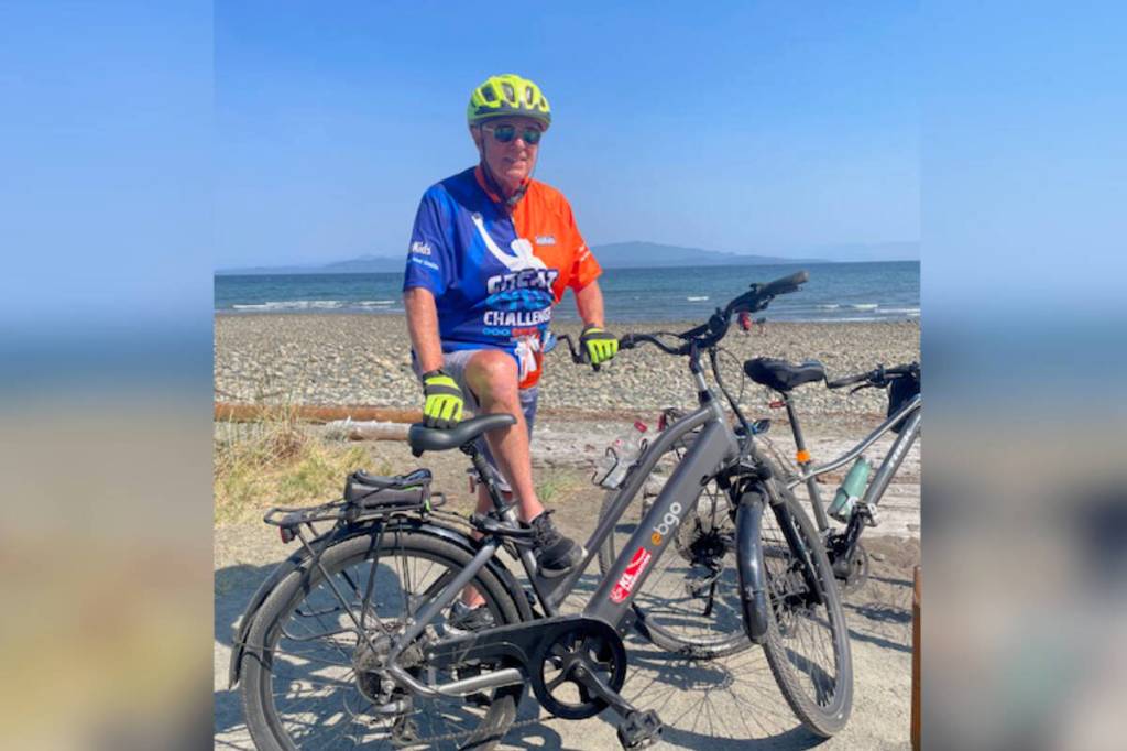 Parksville resident Doug Watson will ride 400 kilometres during the month of August for the Hospital for Sick Children in support of its 10th annual Great Cycle Challenge Canada. (Contributed photo)