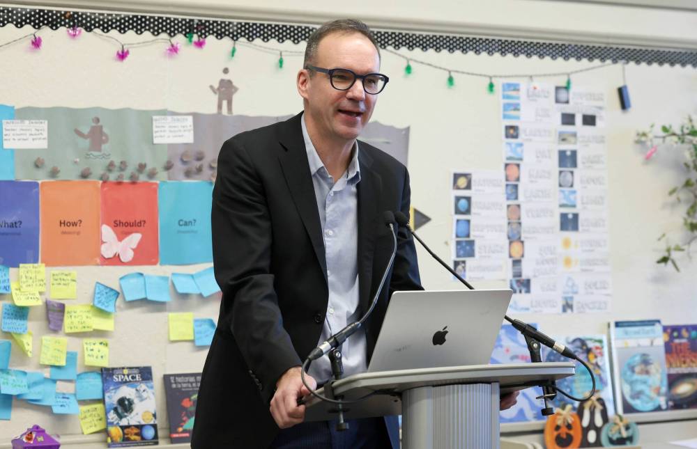 Ruth Bonneville / Free Press Files
Matt Henderson, superintendent of the Winnipeg School Division, was the city’s highest-paid school administrator in 2025 earning $292,473.