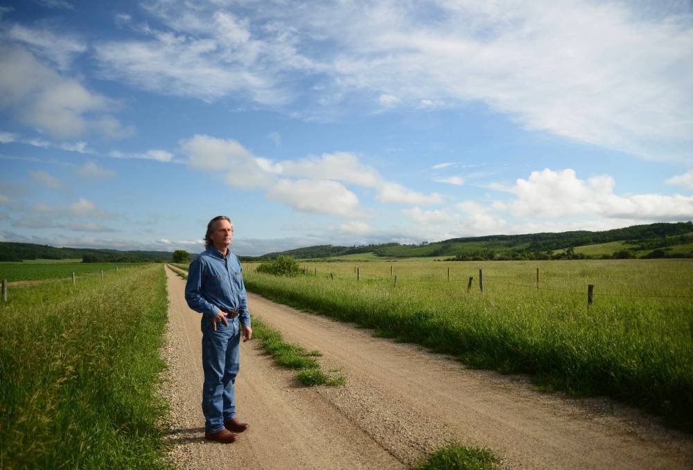 CHERYL HNATIUK / FREE PRESS
James Mitchell is among a group of residents in and around Polonia opposed to a wind farm project.