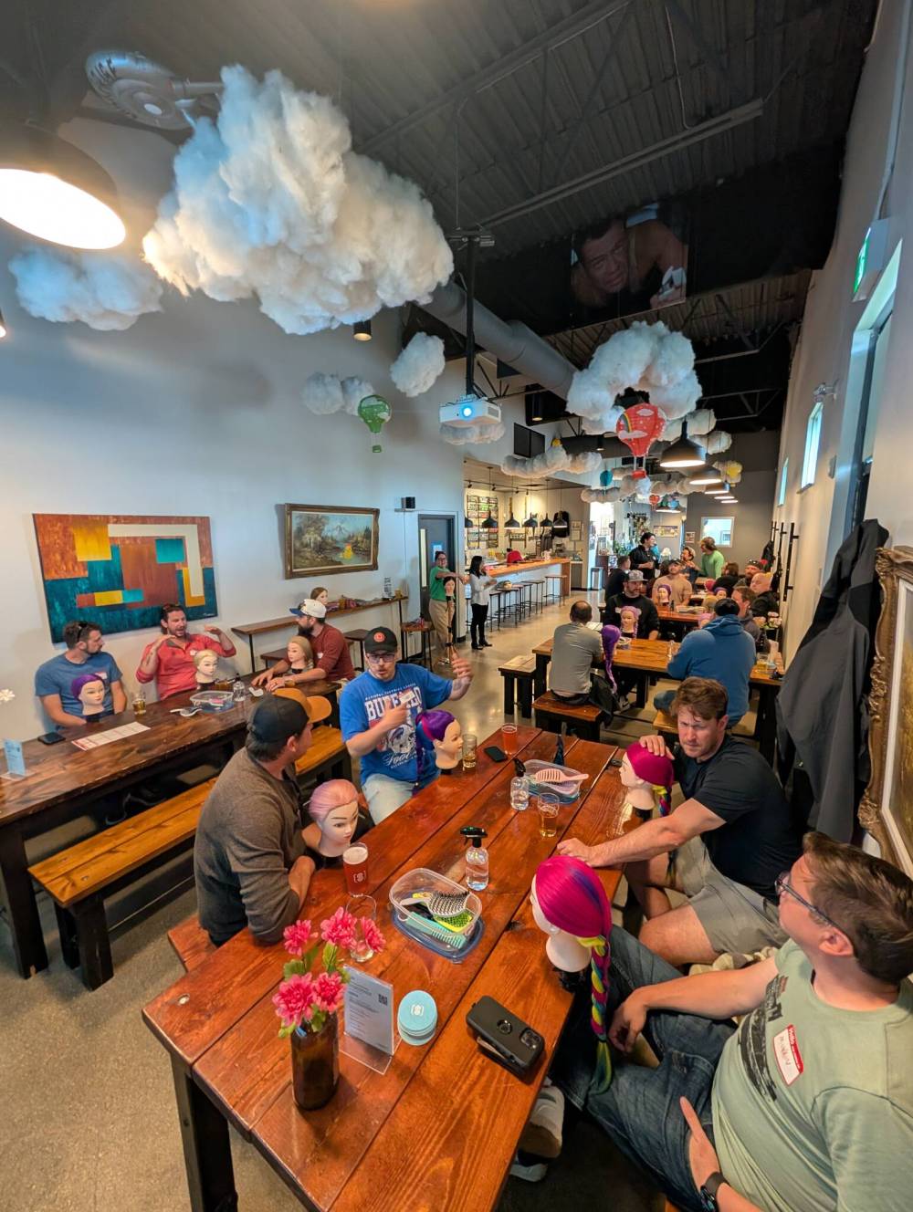 Beers & Braids / SUPPLIED
Beers & Braids at Sookram’s helps dads and father figures bond with their daughters through hair care. Bookings are open for July 27.