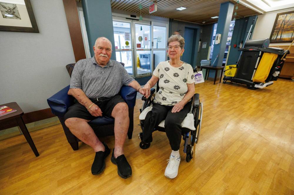 MIKE DEAL / FREE PRESS
Terry Hopkinson says the home has provided exceptional care to his wife Maureen, who has Alzheimer’s.