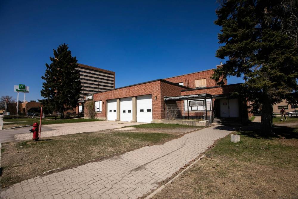 MIKAELA MACKENZIE / FREE PRESS FILES
A former police station property owned by the city, which has been earmarked for housing, including affordable units, after being mostly vacant for more than a decade.