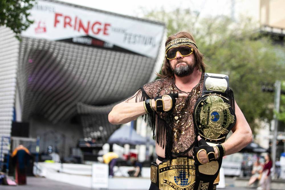 MIKAELA MACKENZIE / FREE PRESS FILES
Geoff Hughes is back as Macho Man Randy Savage in Randy and Elizabeth: A Savage Love Story.