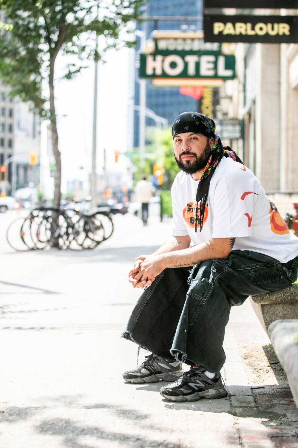 MIKAELA MACKENZIE / FREE PRESS
Bistyek says he’s constantly inspired by the Exchange District.