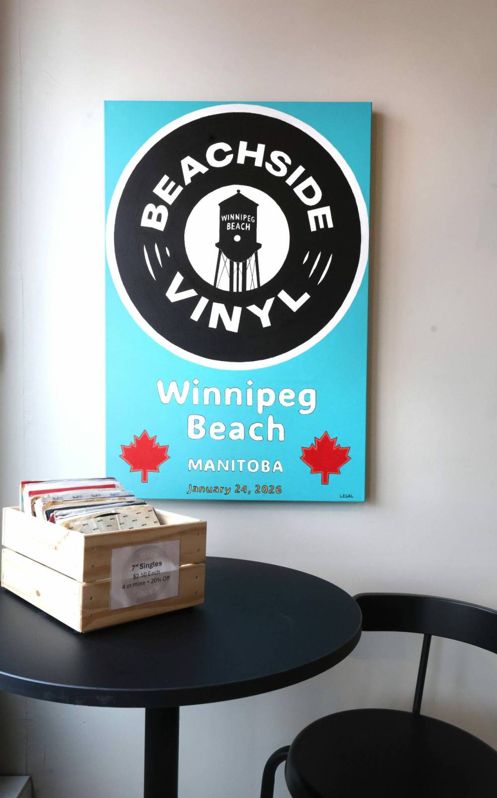 Beachside Vinyl opened in February. (Ruth Bonneville / Free Press)