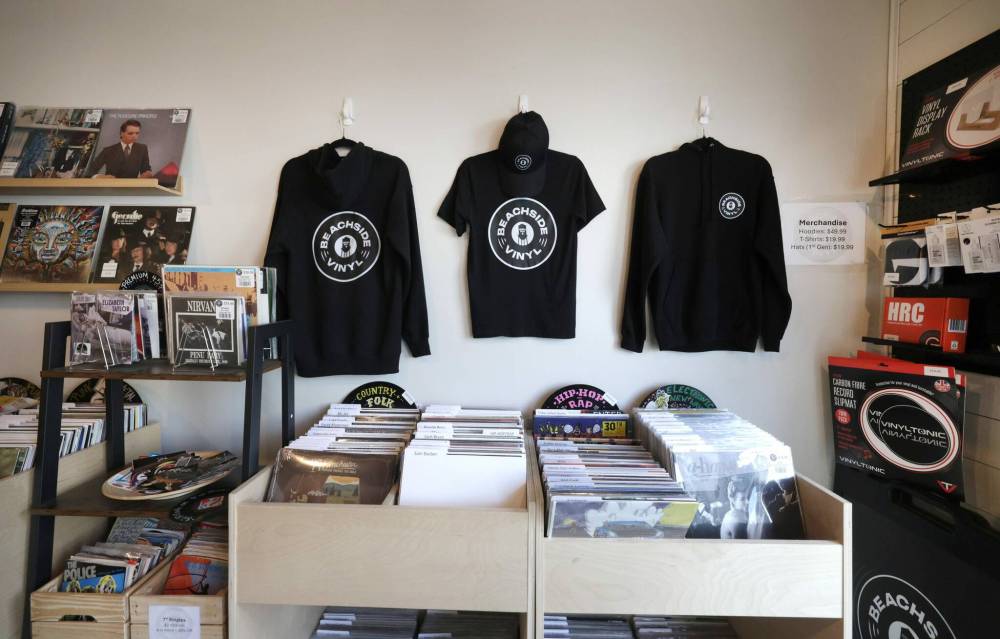 Carlson Teakle opened a record shop 10 minutes from his family cottage. (Ruth Bonneville / Free Press)