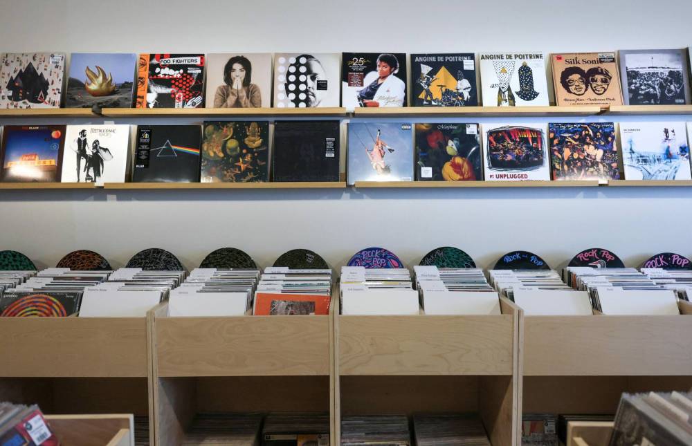 Carlson Teakle’s son convinced him to open a record shop in Winnipeg Beach. (Ruth Bonneville / Free Press)