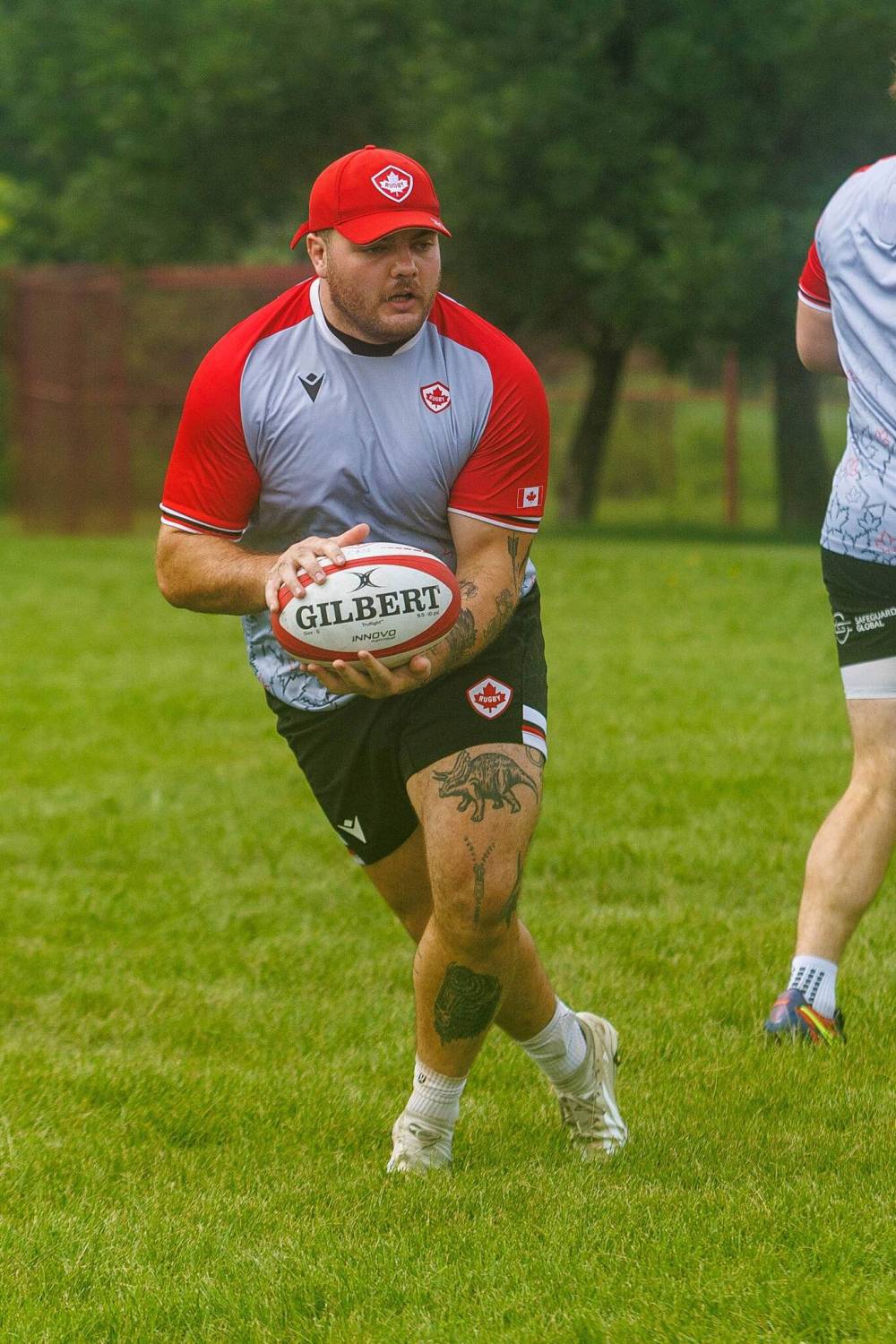 MIKE DEAL / FREE PRESS
Winnipegger Kyle Steeves and Team Canada practice Thursday at Maple Grove Rugby Park for a World Rugby Nations Cup clash against Zimbabwe at Princess Auto Stadium on Saturday.
